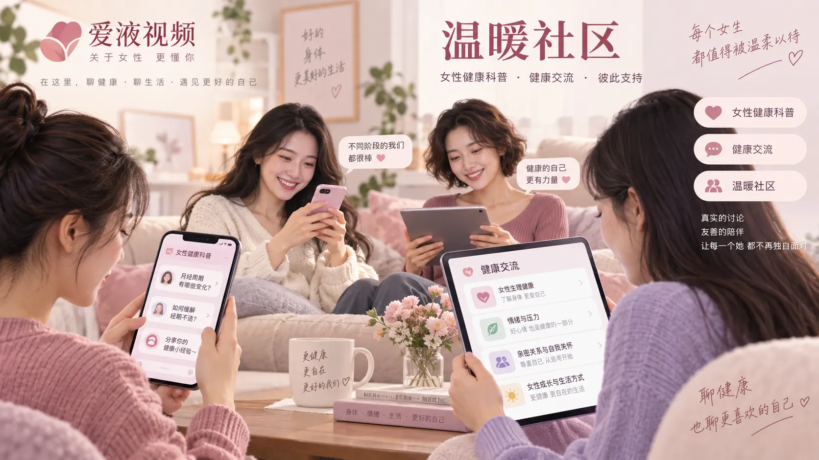 健康交流与社区讨论视觉